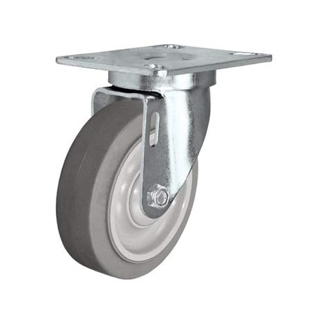 Casterhq 3-1/2"x1-1/4" Swivel Caster, Thermo Plastic Rubber Wheel, 230 LBS HD-24CS3514FX35X-02